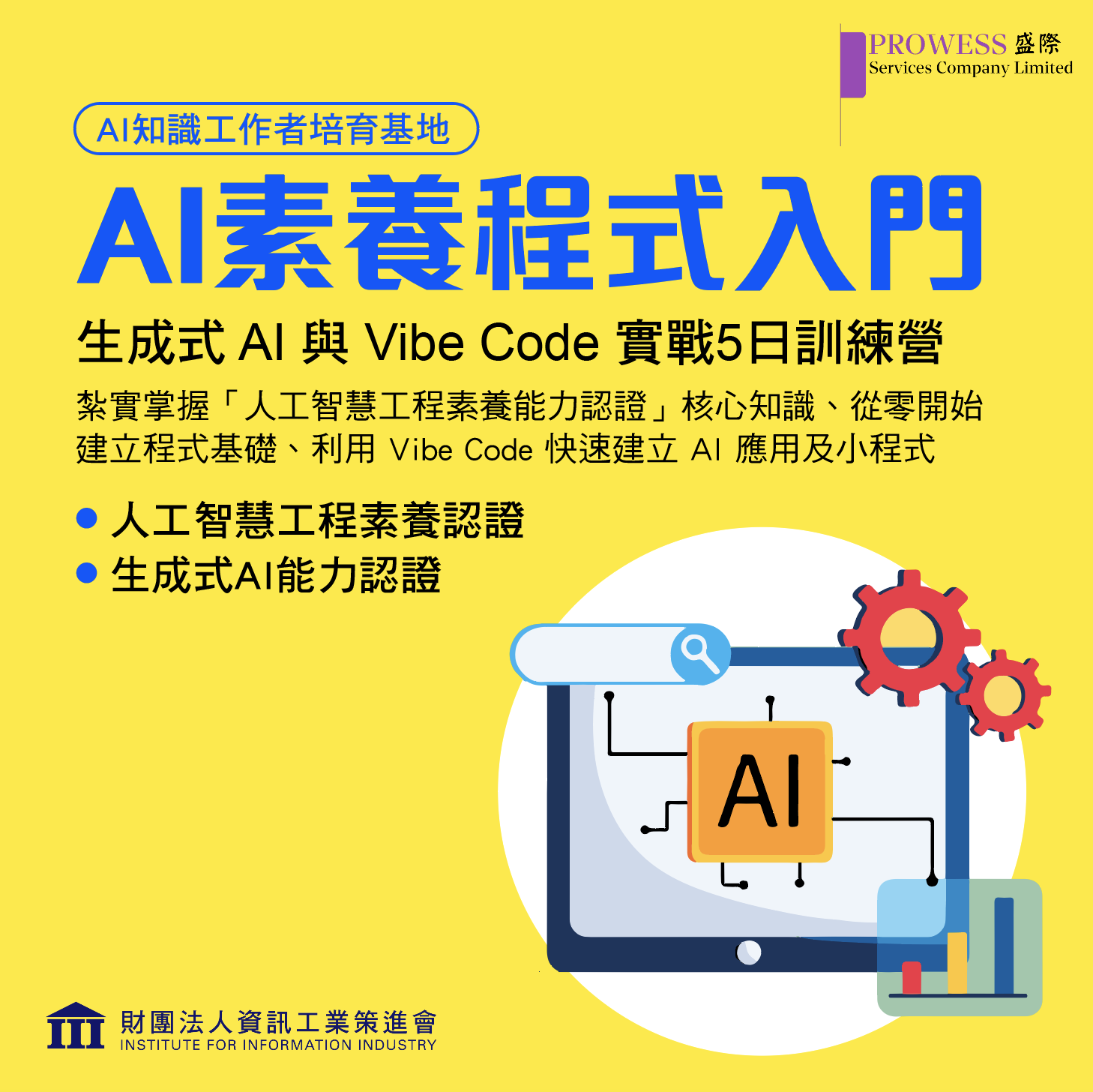 資策會-AI素養程式入門 (5天課程)pic 資策會-AI素養程式入門 (5天課程)pic